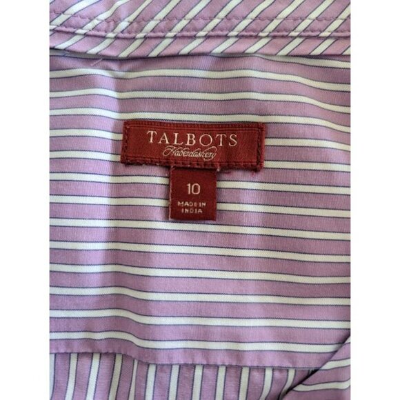 Talbots‎ Haberdashery Shirt Women's Button Down Long Sleeve Size 10 Tailored - Picture 6 of 6